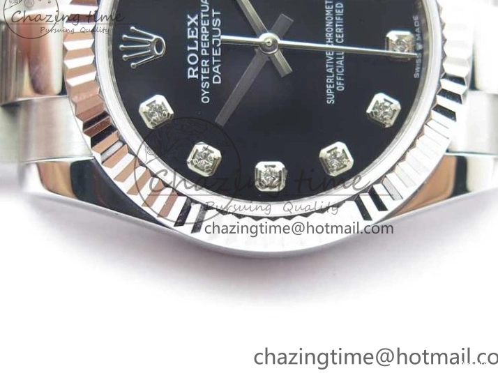 Bracelet Edition SS Crystal BP Oyster 31mm Black Dial on 278271 Maker Datejust Best 0309